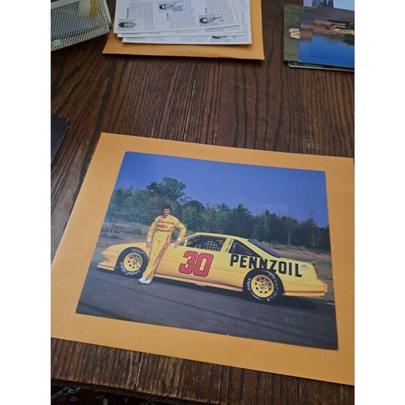 Vintage Michael Waltrip Pennzoil 30 Driver Card Bahari Racing NASCAR Winston Cup - Picture 1 of 2